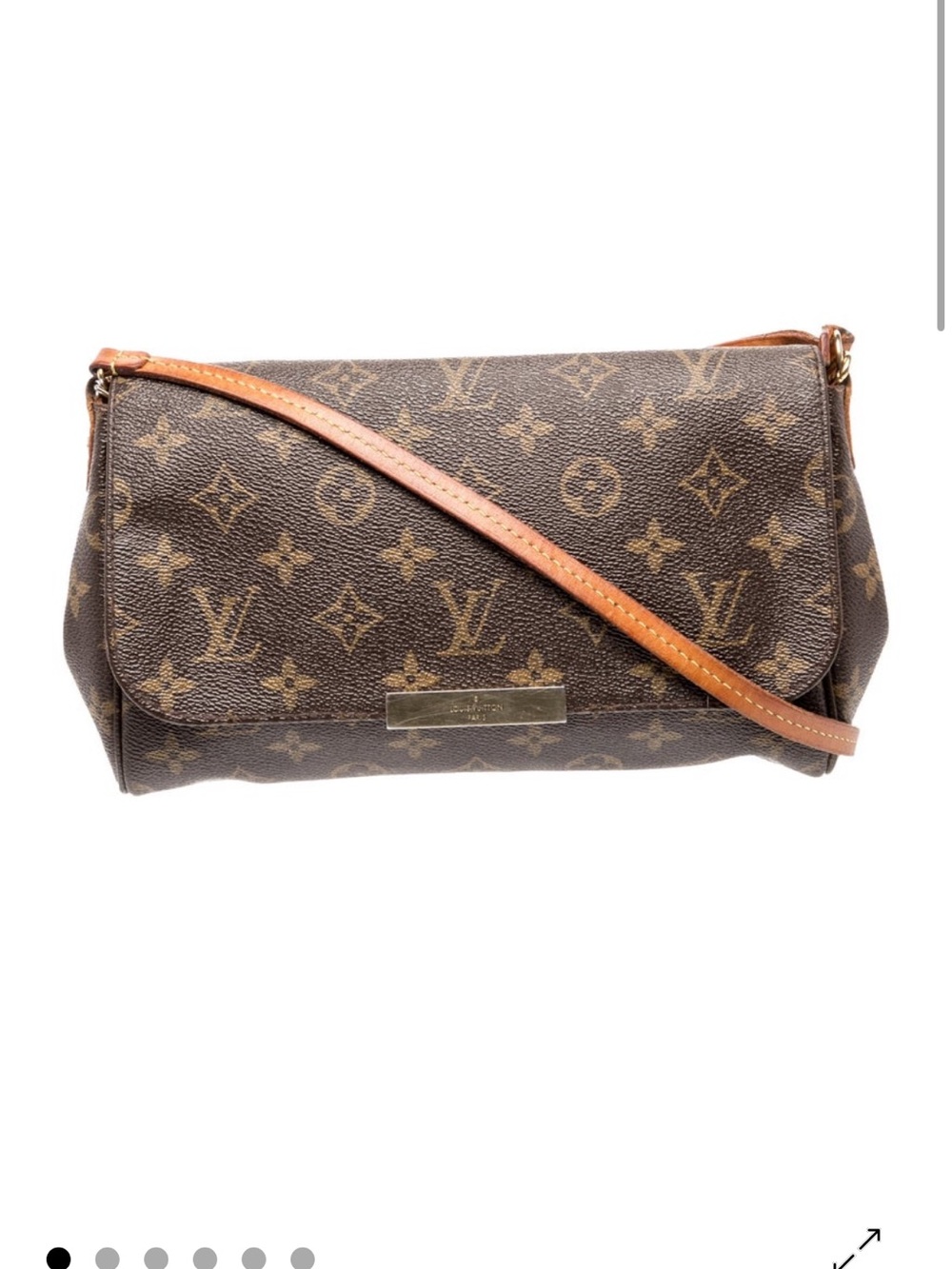 Louis Vuitton Monogram Canvas Crossbody with Vachetta Strap
